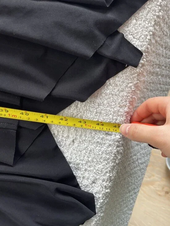 Joseph Ribkoff Midi Dress Black Sz 10 Asymmetrical Witchy Goth Avant-Garde - Picture 6 of 8